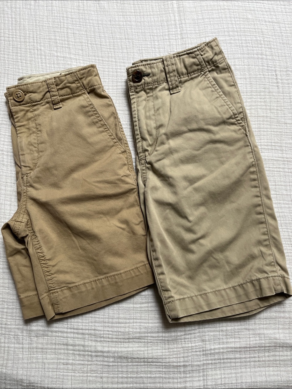 2 Gap Kids Boys Classic Khaki Chino Shorts Tan Size 8